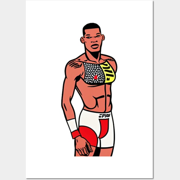 israel adesanya Wall Art by Mcvipa⭐⭐⭐⭐⭐